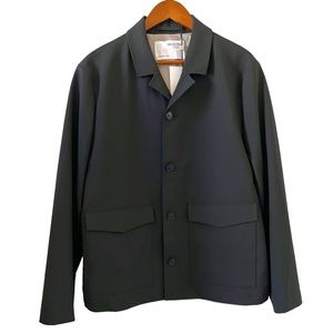 Selected HOMME NEW Men's Button Front Hybrid Jacket/Blazer In Black Size 40R